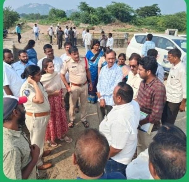 నిమజ్జన ఏర్పాట్లను పరిశీలించిన మున్సిపల్ పాలకవర్గం, అధికారులు..