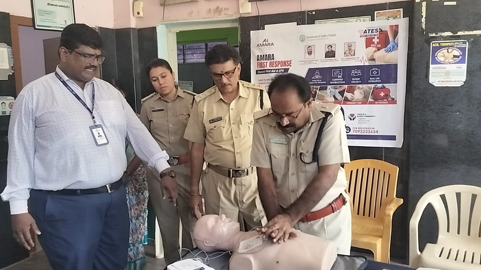 ప్రథమ చికిత్స, సీపీఆర్ పట్ల ప్రతి ఒక్కరూ అవగాహన పెంచుకోవాలి: డిటిఓ కే. మురళీమోహన్