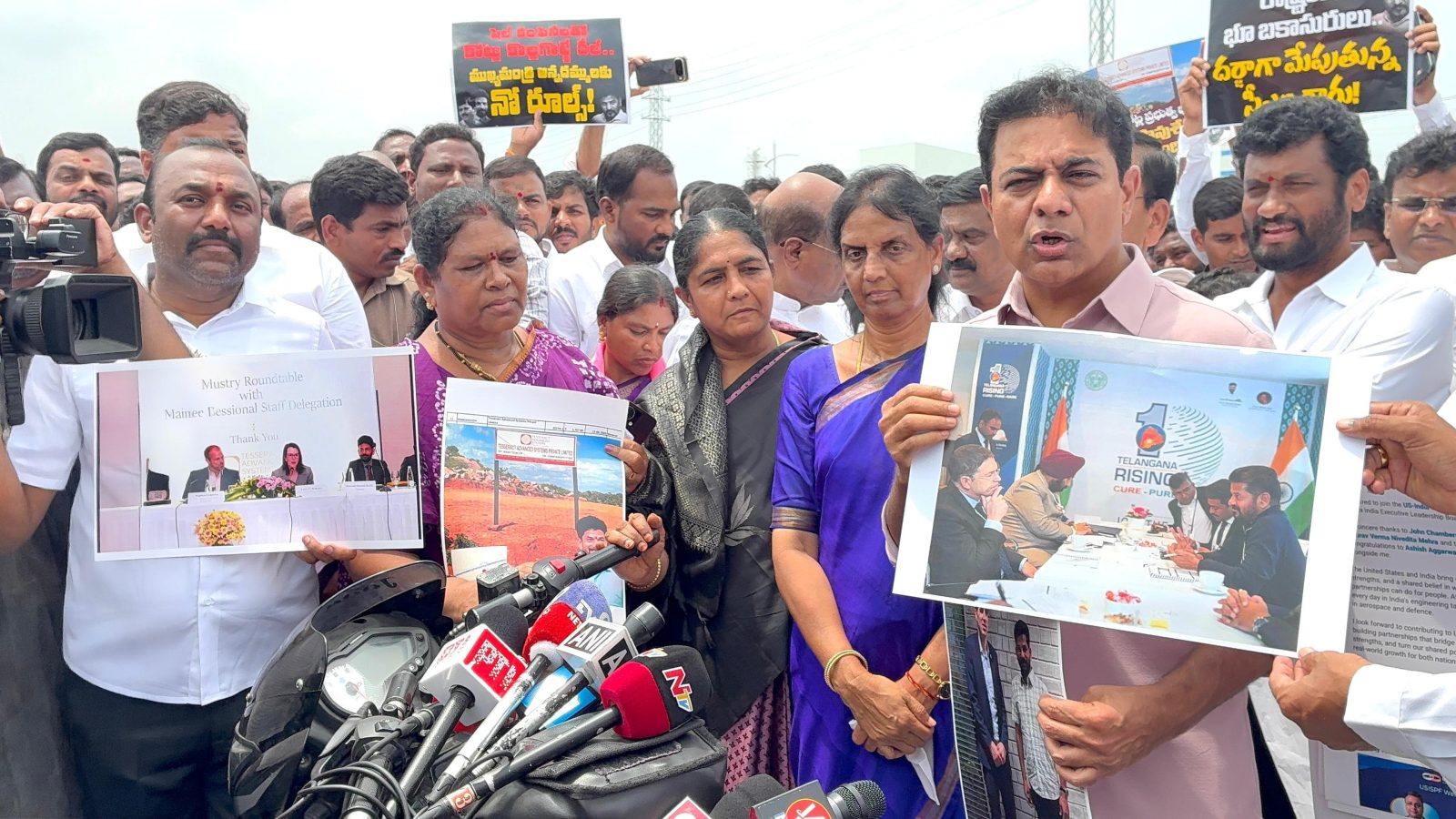 అనుముల బ్రదర్స్ భూ వ్యవహారంపై బీఆర్ఎస్ క్షేత్రస్థాయి పరిశీలన