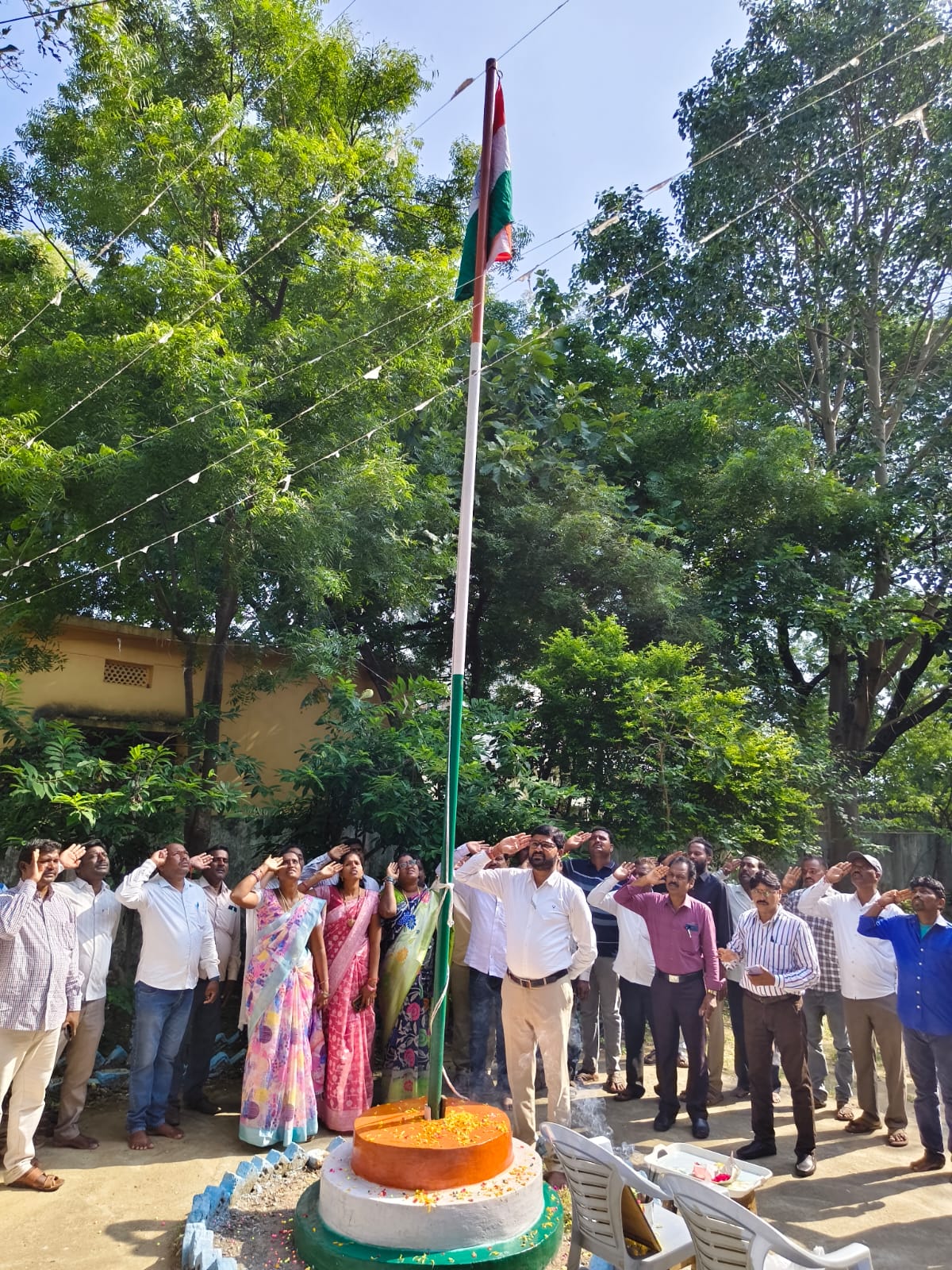 నల్లబెల్లి ఎమ్మార్వో  కార్యాలయంలో తెలంగాణ విమోచన దినోత్సవం