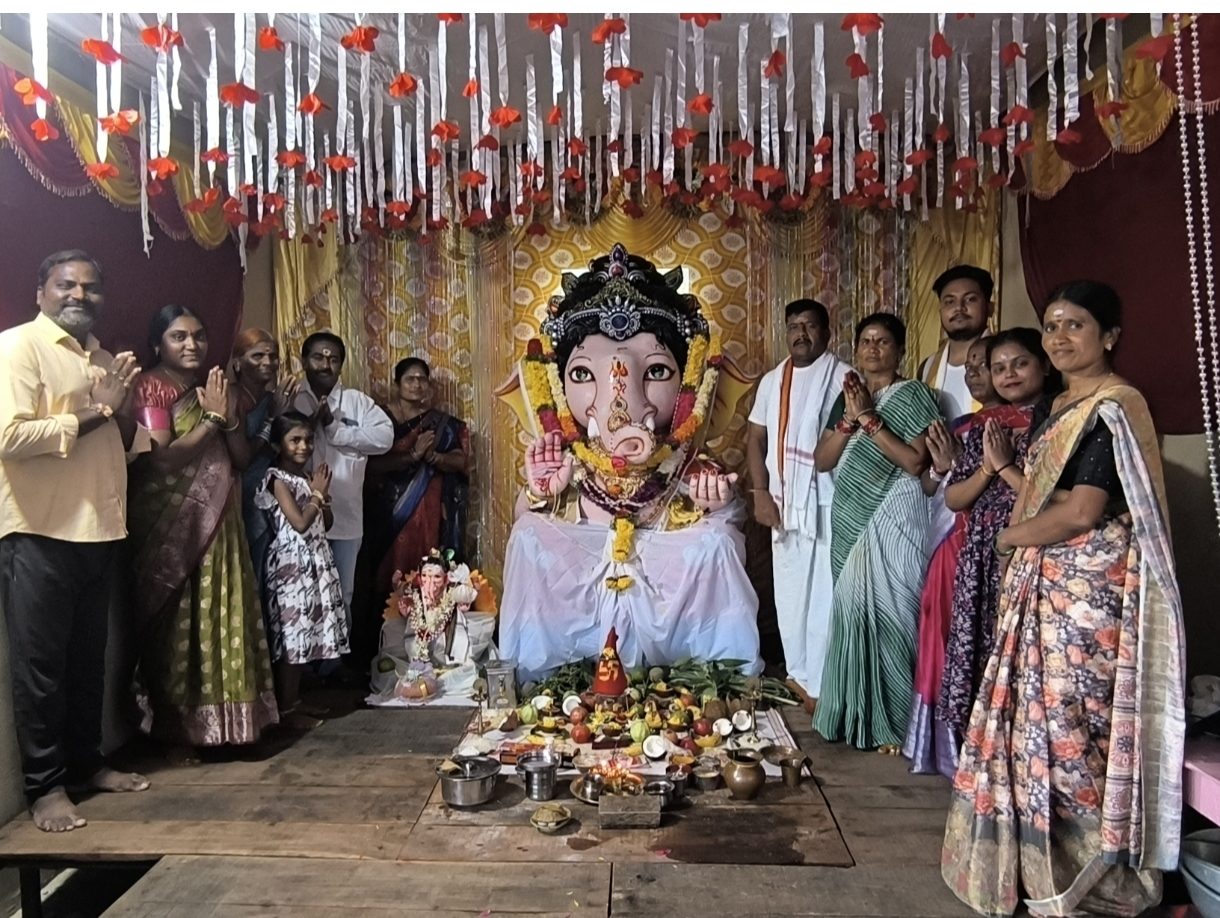 చెల్పూర్ ఒకటవ వార్డు లో కొలువుదీరిన బాల గణేశుడు