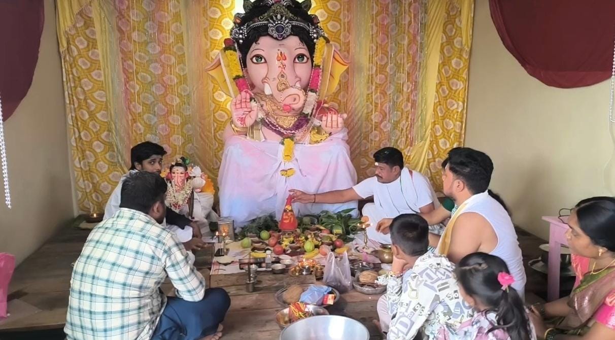 చెల్పూర్ ఒకటవ వార్డు లో కొలువుదీరిన బాల గణేశుడు
